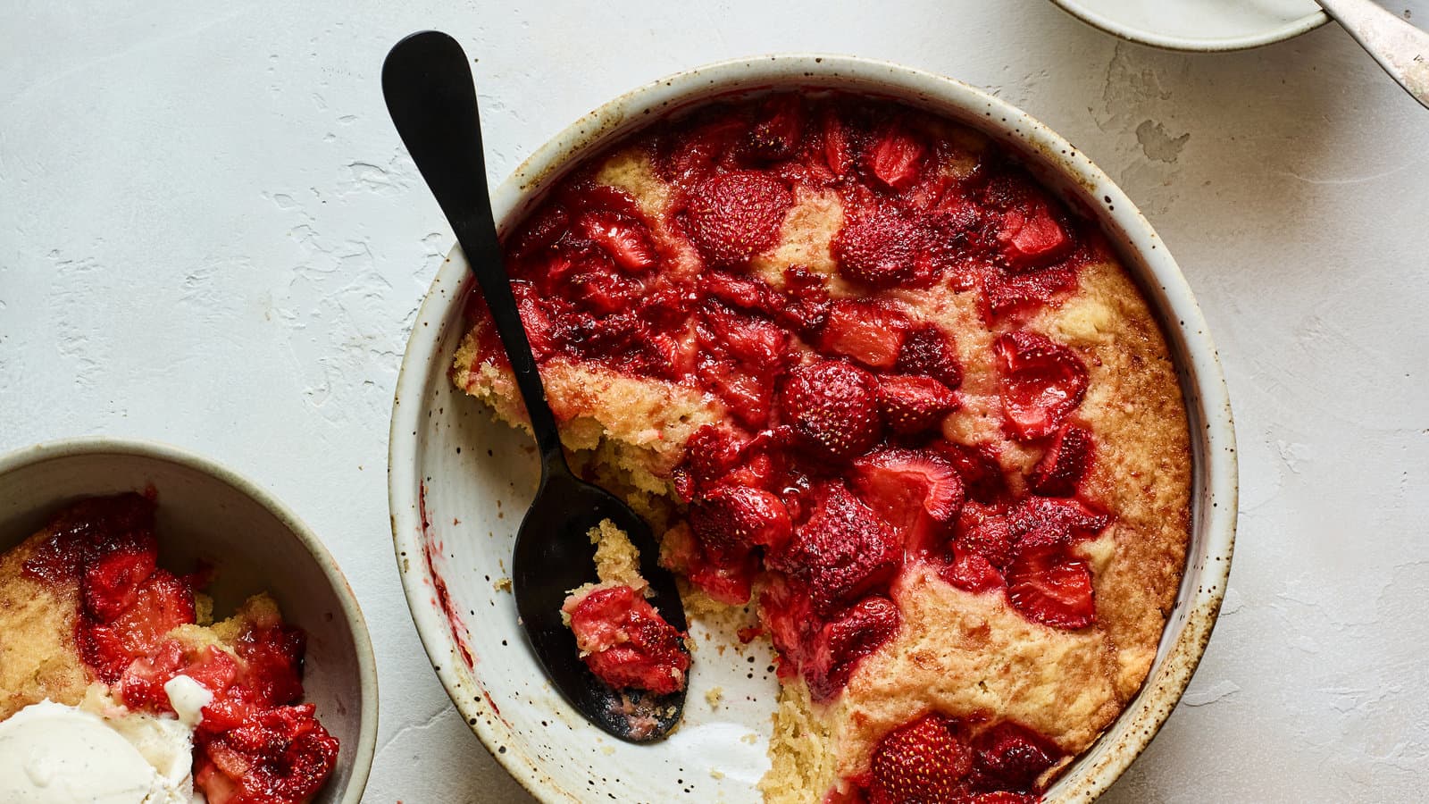 Strawberry Spoon Cake