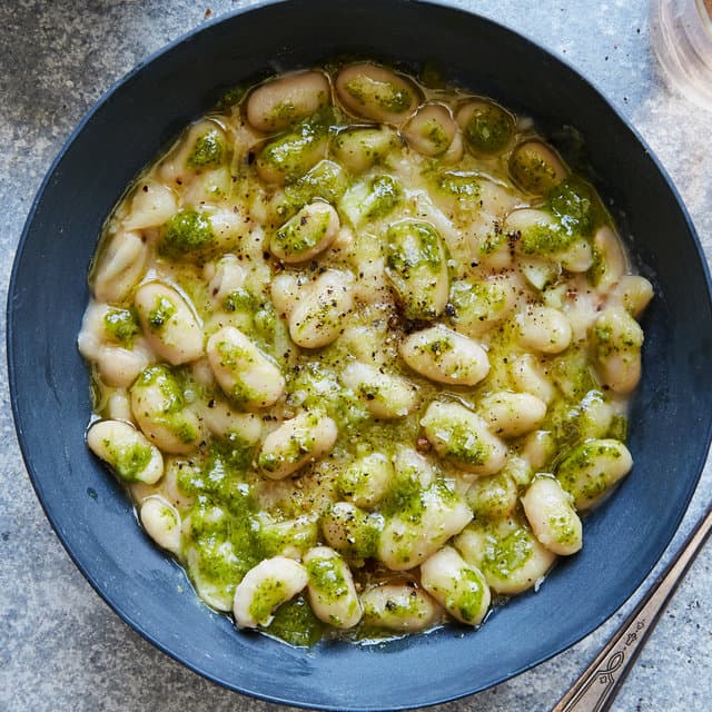 Creamy White Beans with Herb Oil
